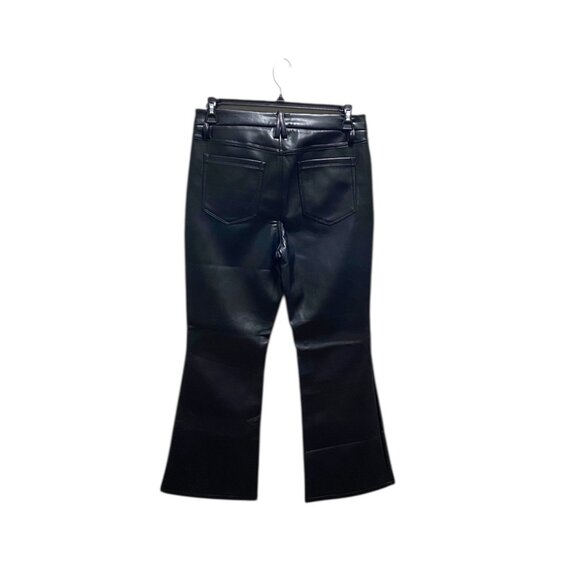 Good American Good Icon Faux Leather Pants Black Size 12/31 - Picture 14 of 16